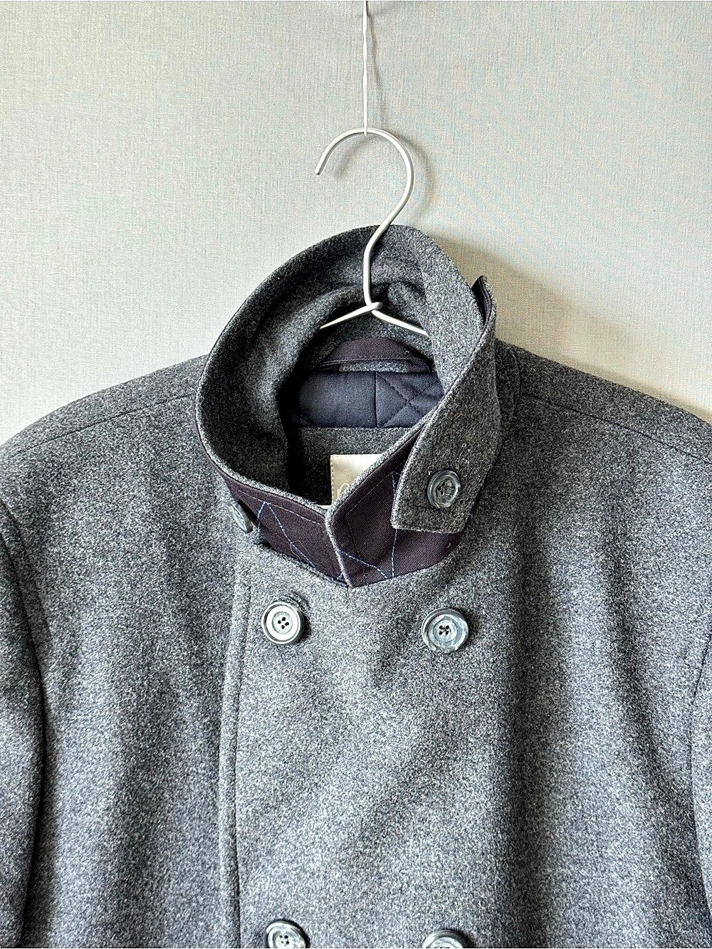 Boden Gray Wool Pea Coat with Quilted Lining - Very Warm - Like New - Picture 6 of 9
